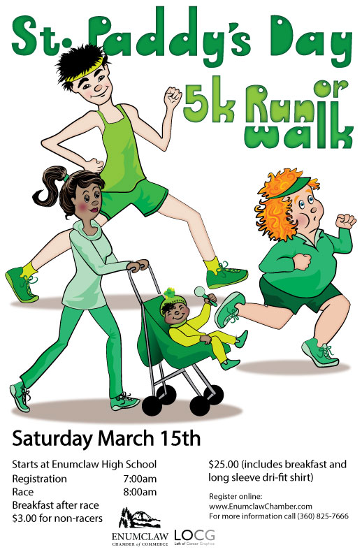 Poster for Enumclaw Chamber event created in Illustrator