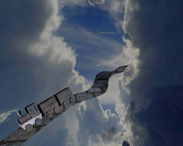 3D image created in Lightwave